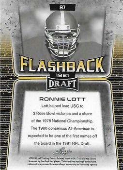 2020 Leaf Draft - Red #97 Ronnie Lott Back