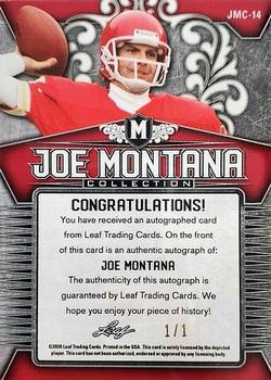 2020 Leaf Metal Joe Montana Collection - Gold #JMC-14 Joe Montana Back