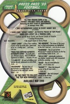 1999 Press Pass - Promos #1 Daunte Culpepper Back