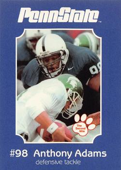 2001 Penn State Nittany Lions #NNO Anthony Adams Front