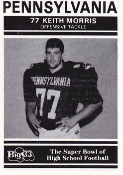 1991 Big 33 Pennsylvania High School #PA27 Keith Morris Front