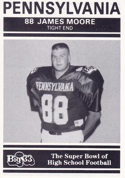 1991 Big 33 Pennsylvania High School #PA32 James Moore Front