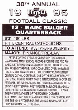 1995 Big 33 Pennsylvania High School #NNO Marc Bulger Back