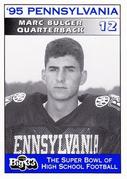 1995 Big 33 Pennsylvania High School #NNO Marc Bulger Front