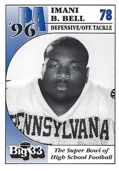 1996 Big 33 Pennsylvania High School #NNO Imani Bell Front