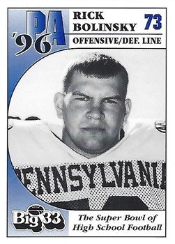 1996 Big 33 Pennsylvania High School #NNO Rick Bolinsky Front