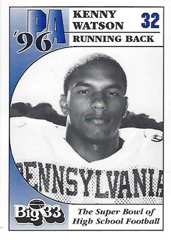 1996 Big 33 Pennsylvania High School #NNO Kenny Watson Front