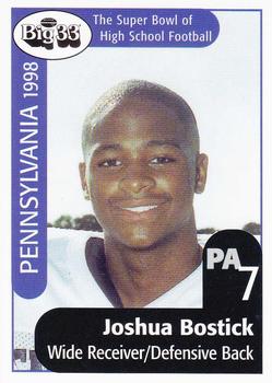 1998 Big 33 Pennsylvania High School #NNO Joshua Bostick Front