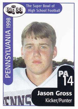 1998 Big 33 Pennsylvania High School #NNO Jason Gross Front