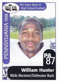 1998 Big 33 Pennsylvania High School #NNO William Hunter Front