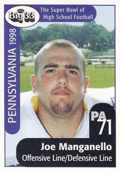 1998 Big 33 Pennsylvania High School #NNO Joe Manganello Front