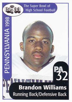 1998 Big 33 Pennsylvania High School #NNO Brandon Williams Front