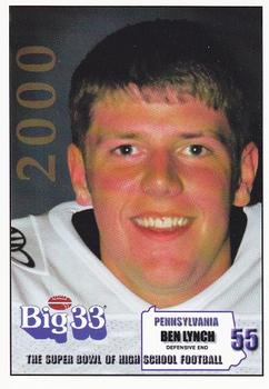 2000 Big 33 Pennsylvania High School #NNO Ben Lynch Front