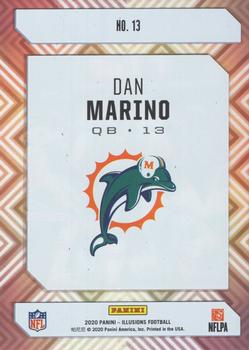 2020 Panini Illusions - Clear Shots Sapphire #13 Dan Marino Back
