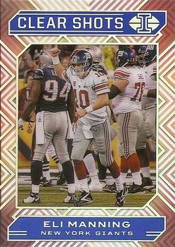 2020 Panini Illusions - Clear Shots Sapphire #14 Eli Manning Front