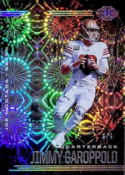 2020 Panini Illusions - Trophy Collection Conference #89 Joe Montana / Jimmy Garoppolo Front