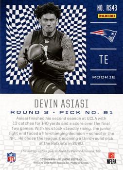 2020 Panini Illusions - Rookie Signs Black #RS43 Devin Asiasi Back