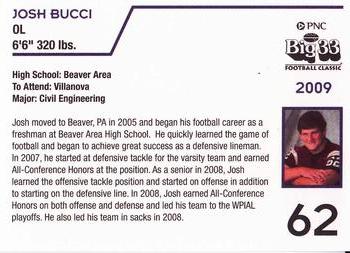 2009 Big 33 Pennsylvania High School #NNO Josh Bucci Back