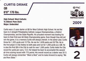 2009 Big 33 Pennsylvania High School #NNO Curtis Drake Back