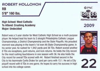 2009 Big 33 Pennsylvania High School #NNO Robert Hollomon Back