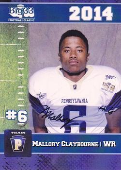 2014 Big 33 Pennsylvania High School #NNO Mallory Claybourne Front