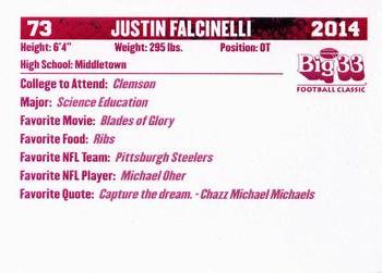 2014 Big 33 Maryland High School #NNO Justin Falcinelli Back