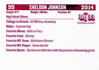 2014 Big 33 Maryland High School #NNO Sheldon Johnson Back