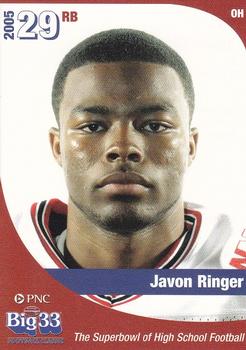 2005 Big 33 Ohio High School #NNO Javon Ringer Front