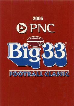 2005 Big 33 Ohio High School #NNO Cover Card Front