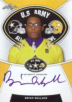 2014 Leaf Army All-American Bowl - Tour Autographs #TA-BW1 Brian Wallace Front