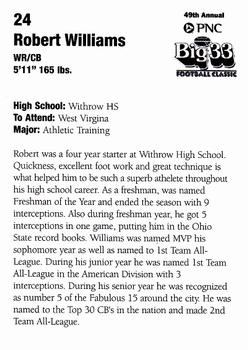 2006 Big 33 Ohio High School #NNO Robert Williams Back
