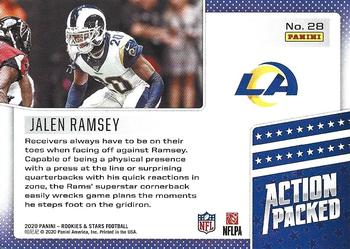 2020 Panini Rookies & Stars - Action Packed #28 Jalen Ramsey Back