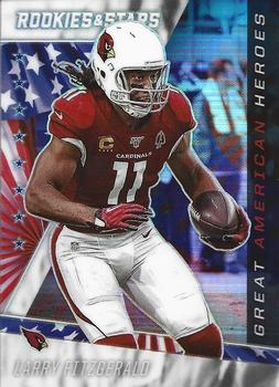 2020 Panini Rookies & Stars - Great American Heroes White #GAH-7 Larry Fitzgerald Front