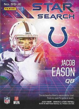 2020 Panini Rookies & Stars - Star Search #SS-JE Jacob Eason Back