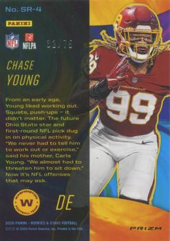 2020 Panini Rookies & Stars - Stellar Rookies Red #SR-4 Chase Young Back