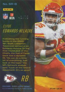 2020 Panini Rookies & Stars - Stellar Rookies Red #SR-8 Clyde Edwards-Helaire Back