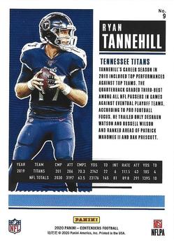 2020 Panini Contenders #9 Ryan Tannehill Back