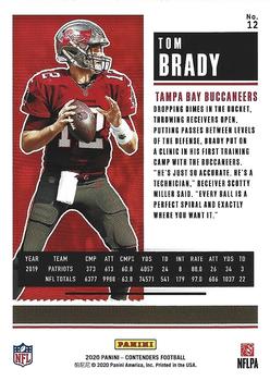 2020 Panini Contenders #12 Tom Brady Back