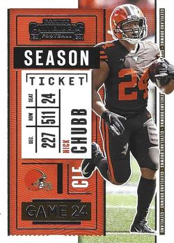 2020 Panini Contenders #78 Nick Chubb Front