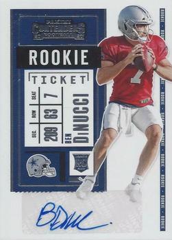 2020 Panini Contenders #217 Ben DiNucci Front