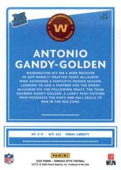 2020 Donruss Optic #184 Antonio Gandy-Golden Back