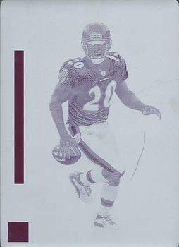 2020 Panini Impeccable - Printing Plate Black #10 Ed Reed Front