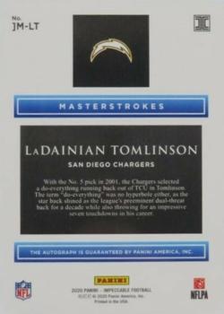 2020 Panini Impeccable - Masterstrokes #]M-LT LaDainian Tomlinson Back