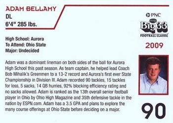 2009 Big 33 Ohio High School #NNO Adam Bellamy Back