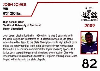 2009 Big 33 Ohio High School #NNO Josh Jones Back