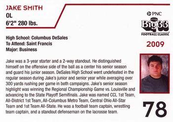 2009 Big 33 Ohio High School #NNO Jake Smith Back