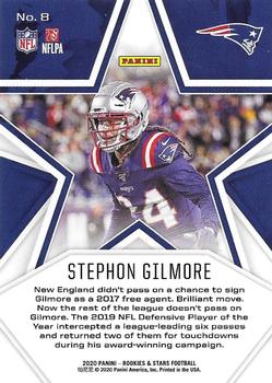 2020 Panini Rookies & Stars - Purple #8 Stephon Gilmore Back