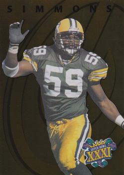 1997 Collector's Edge Masters - Packers Super Bowl XXXI Gold #5 Wayne Simmons Front