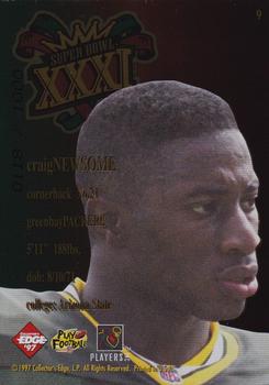 1997 Collector's Edge Masters - Packers Super Bowl XXXI Gold #9 Craig Newsome Back