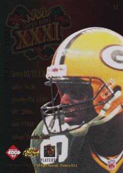 1997 Collector's Edge Masters - Packers Super Bowl XXXI Gold #17 LeRoy Butler Back